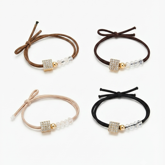 20835 {Pack of 12} Premium Crystal Bead Bracelet | Adjustable Fashion Bracelet for Girls & Women