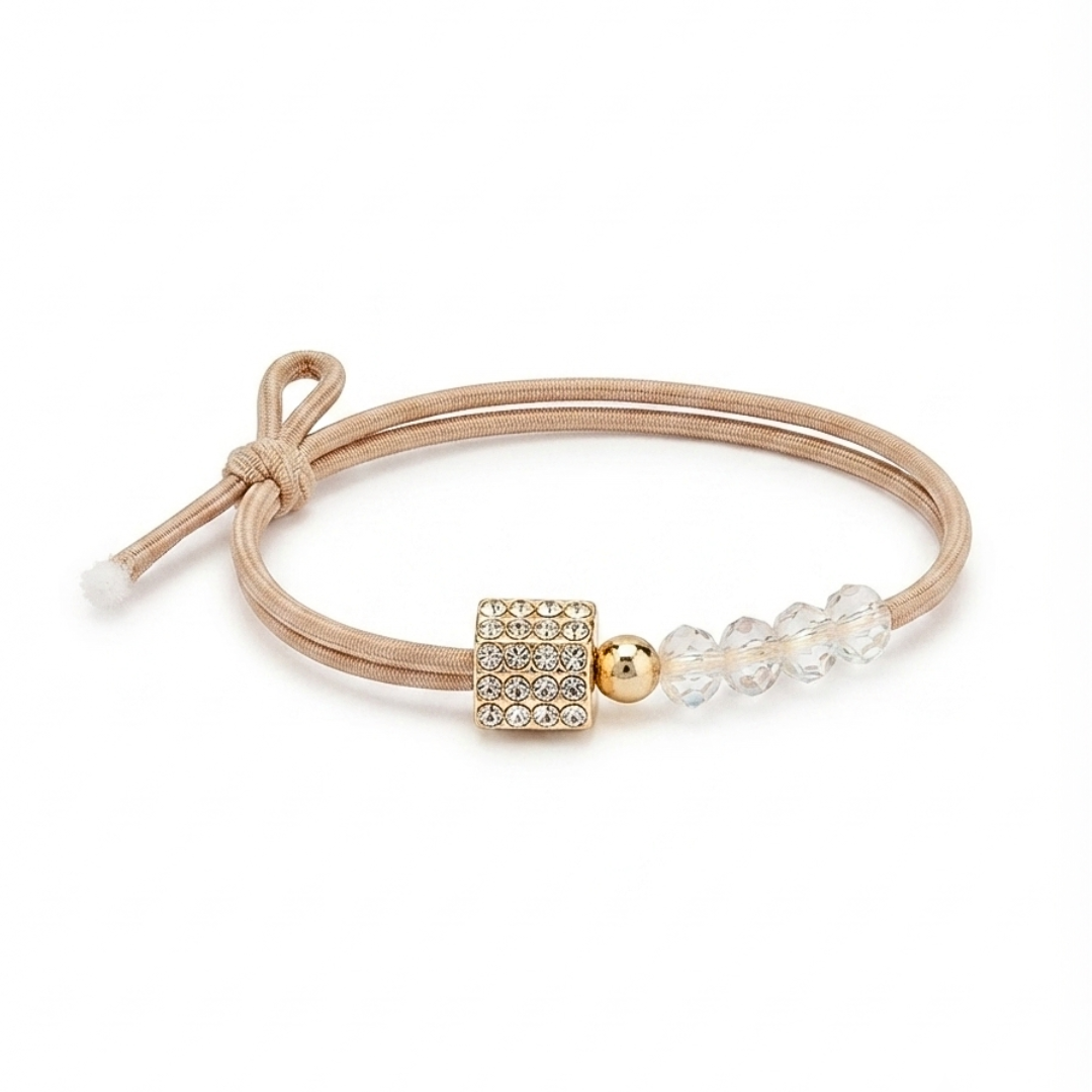 20835 {Pack of 12} Premium Crystal Bead Bracelet | Adjustable Fashion Bracelet for Girls & Women