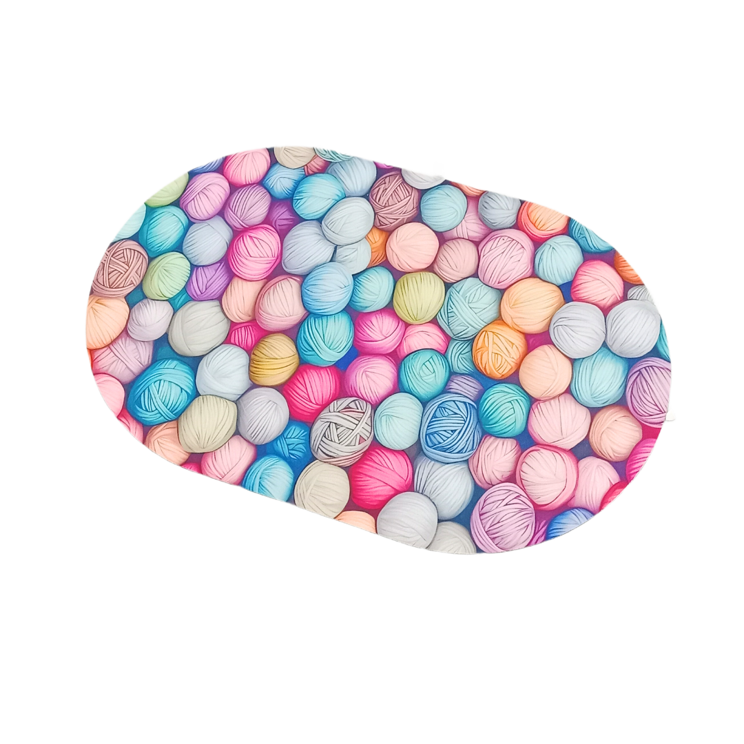 20452 Bathroom mat, Door Mat, Floor Mat, Bathroom Decor, Anti-Slip, Absorbent Bath Rug, Quick Drying, Easy Care Shower Rug, Decorate {Random Design}
