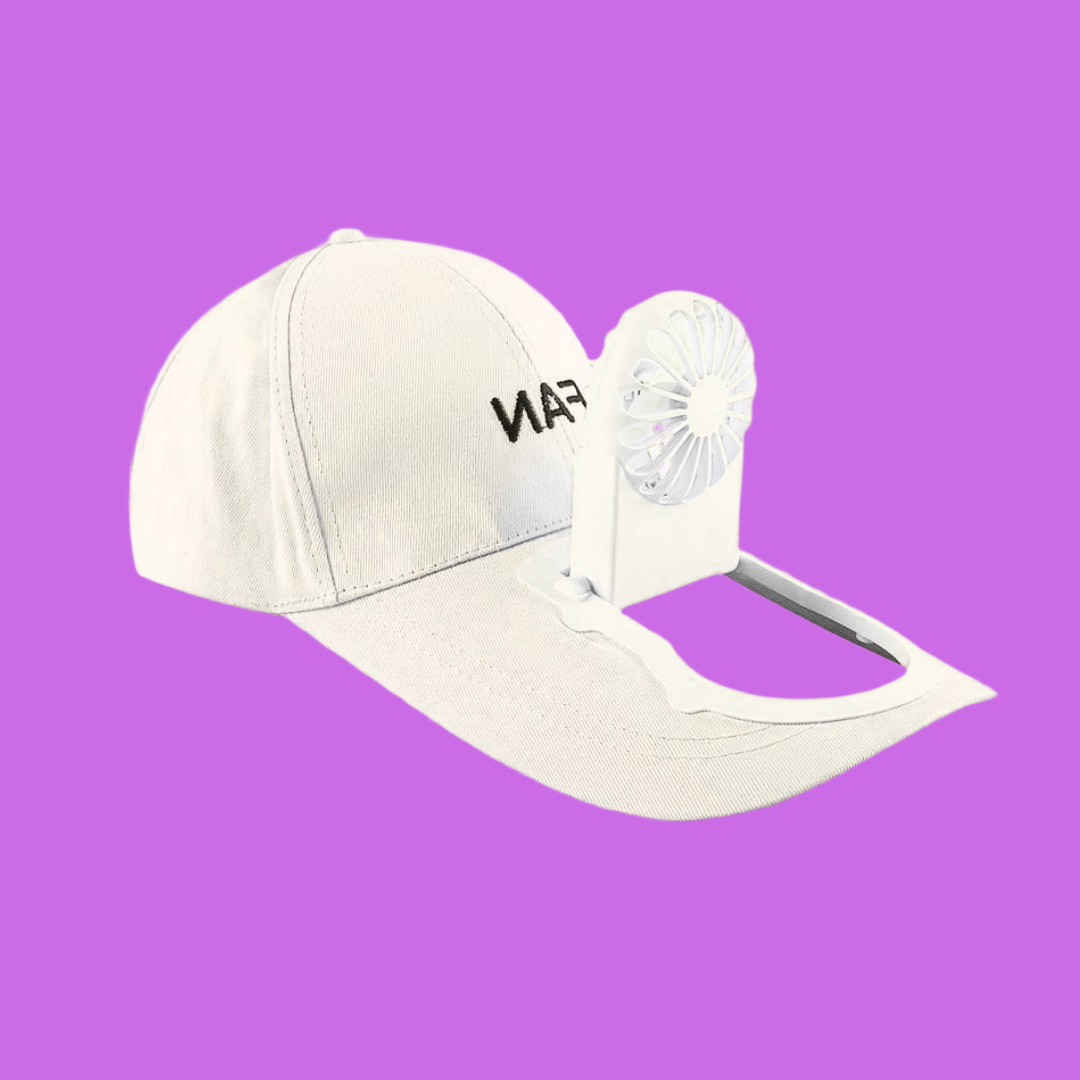10527 Fan Cap for Men/Women Portable Fan Sun Hats Rechargeable Battery Outdoor Travel Baseball Cap Summer Cooling USB Charging Fan Caps