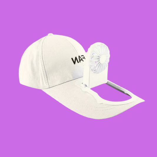 10527 Fan Cap for Men/Women Portable Fan Sun Hats Rechargeable Battery Outdoor Travel Baseball Cap Summer Cooling USB Charging Fan Caps
