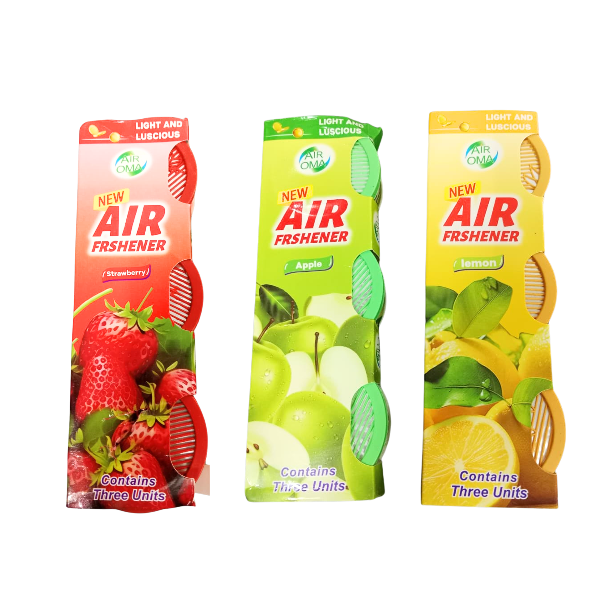 AF2030 {3PCS} Air Freshener Gel form , fruits & flowers air freshener use for car home officer other places