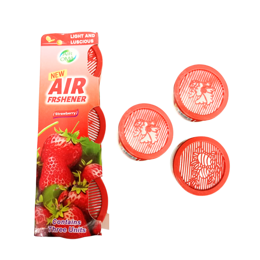 AF2030 {3PCS} Air Freshener Gel form , fruits & flowers air freshener use for car home officer other places