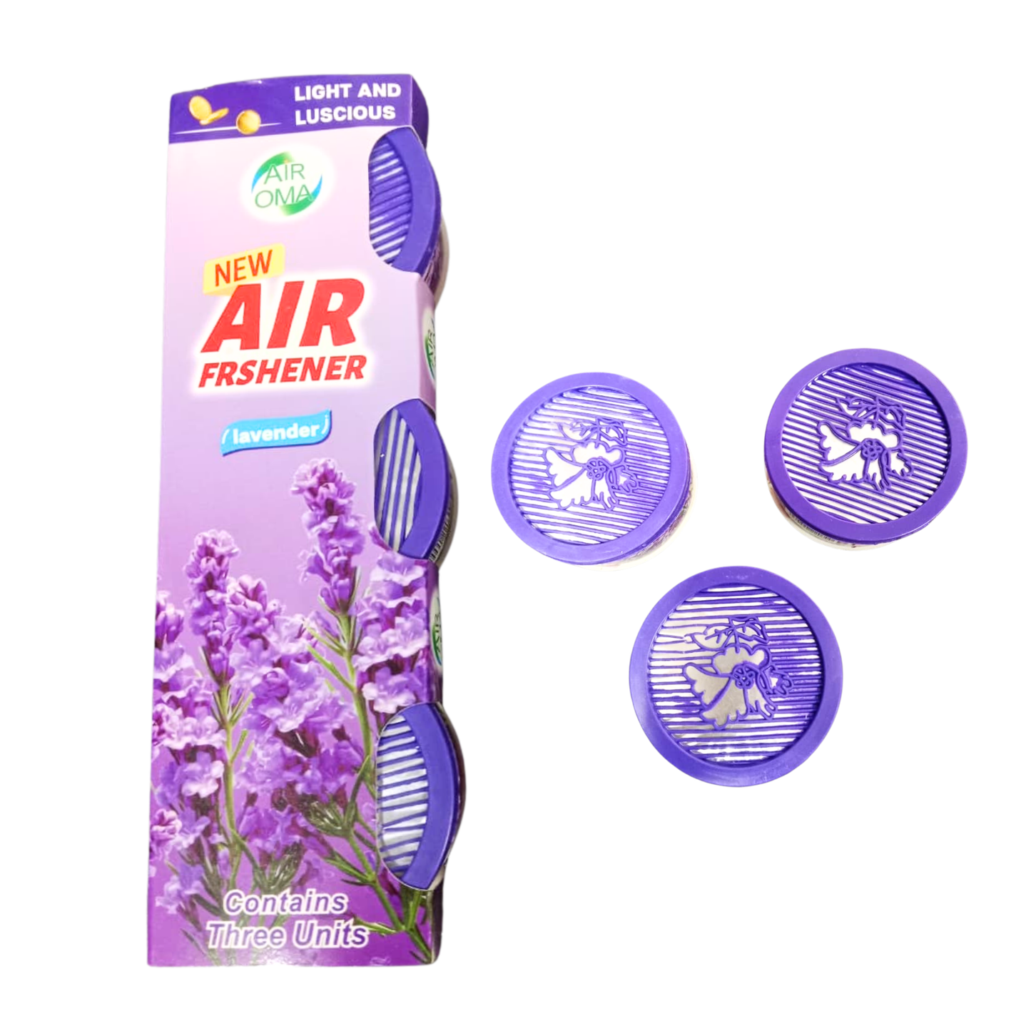 AF2030 {3PCS} Air Freshener Gel form , fruits & flowers air freshener use for car home officer other places