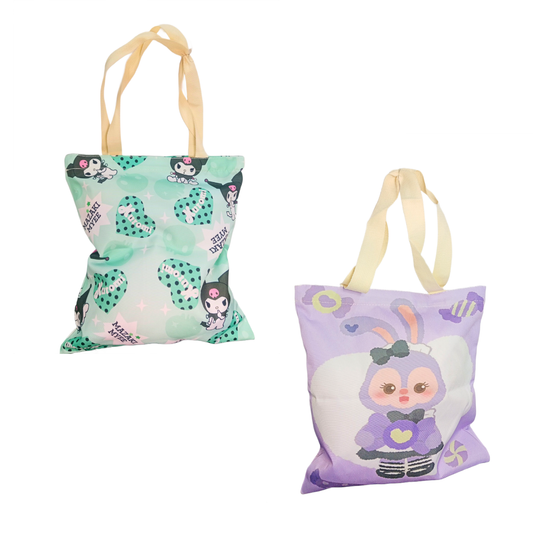 20380 Cute Cartoon Multi Purpose School File Folder Document Bag Student Tuition Bag for Boys Girls Notebook Tote Bag {Random Design}