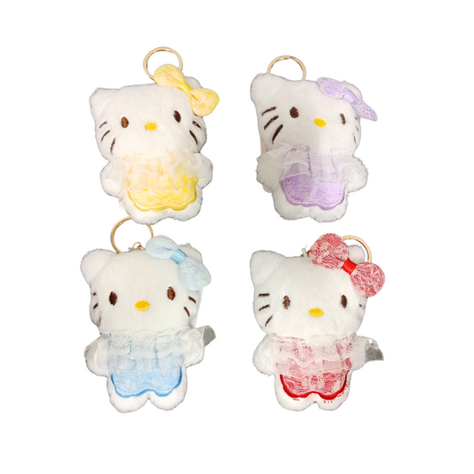 G-1076 Hello Kitty and Friends Plush Keychain {Multicolor]