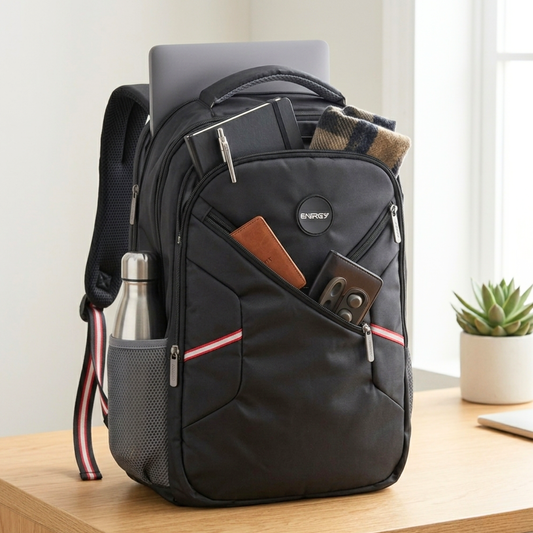 10618 School Bags with Laptop Section for Backpack Bag {Black ,Blue ,Green color } Size 47*34*20cm