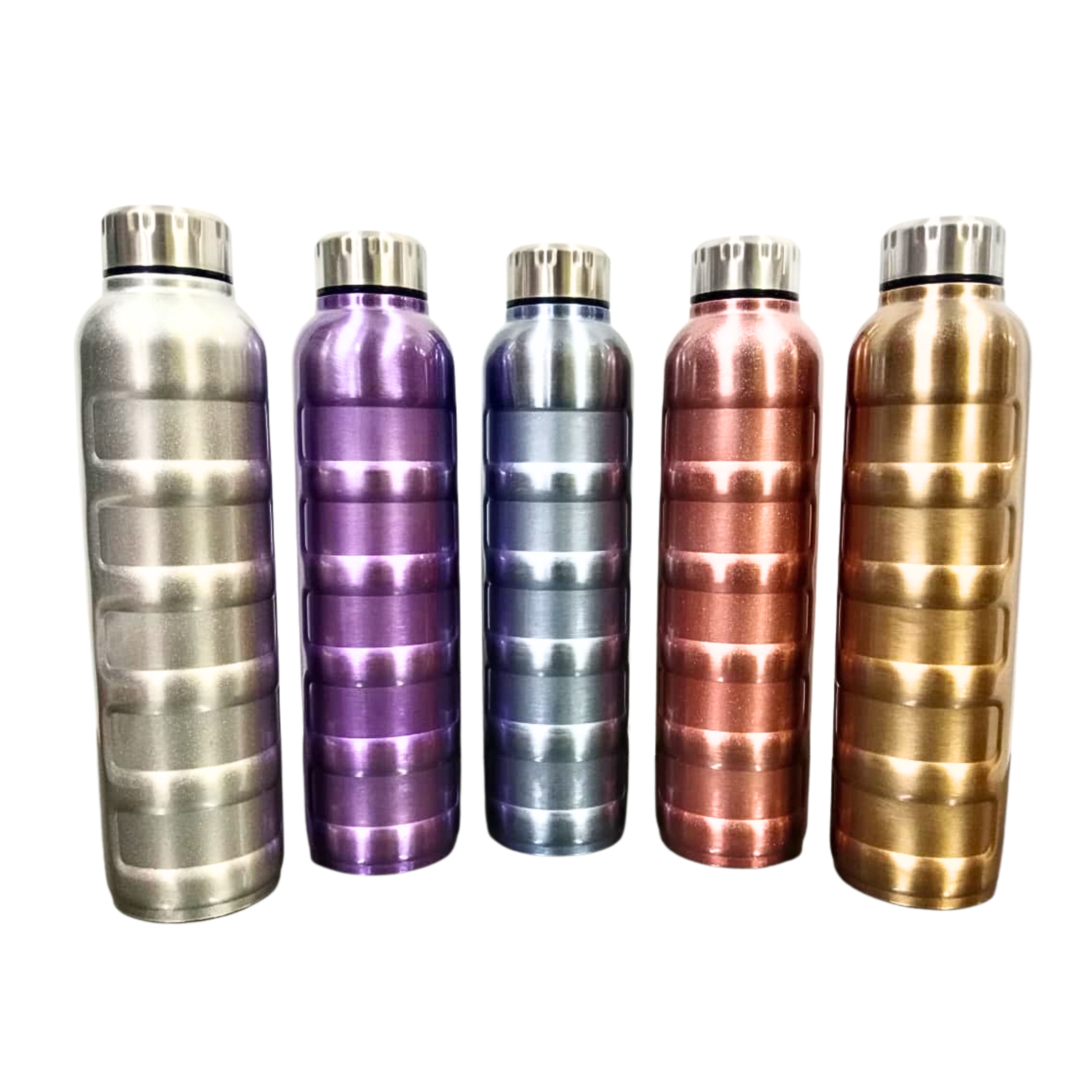 911018  {1000ml} Colourful Stainless Steel Water Bottle {Random Color}