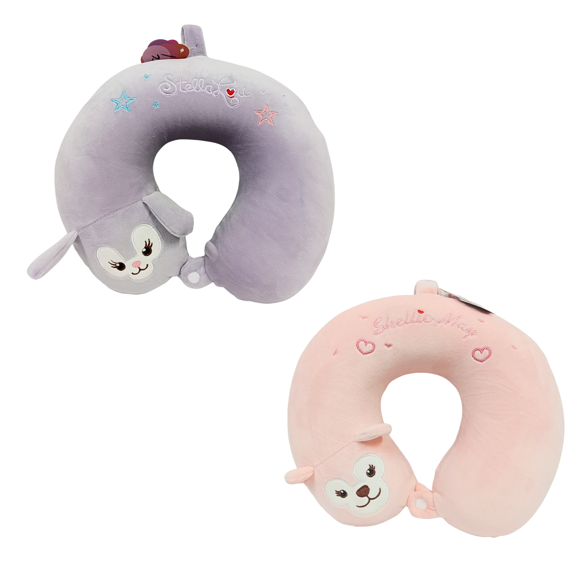 188803 Kids Travel My Melody Neck Pillow | Soft Plush U Shaped Neck & Head Support Girls Cushion for Car Flight & Train