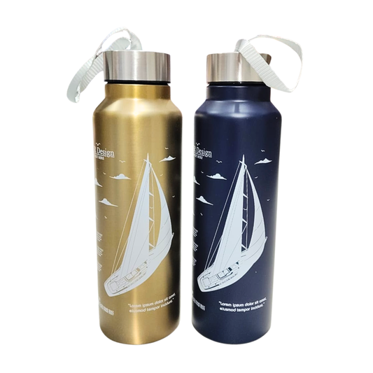 911061 Stainless Steel Water Bottle 750ML {Random Color}