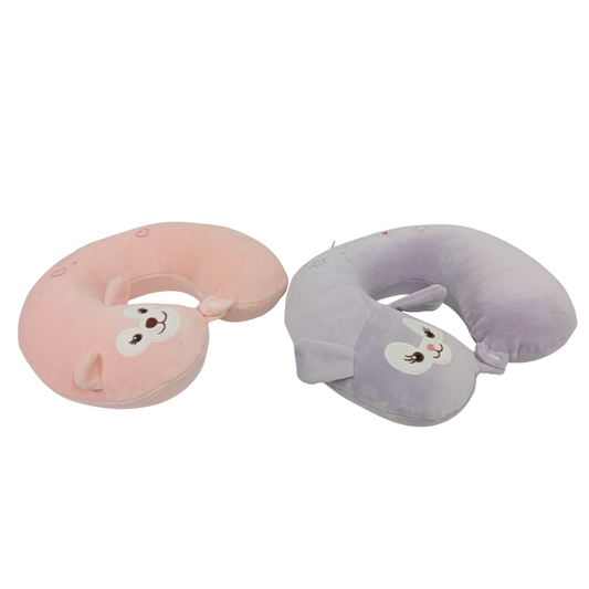 188803 Kids Travel My Melody Neck Pillow | Soft Plush U Shaped Neck & Head Support Girls Cushion for Car Flight & Train