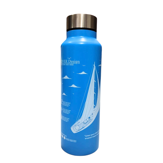 911061 Stainless Steel Water Bottle 750ML {Random Color}