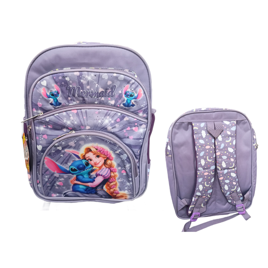 20407 Cute Cartoon Kids School Bag for Boys and Girls, Toddler Preschool Plush Travel Schoolbag {5 Compartment} Size=41*28*18 Cm {Random Design}