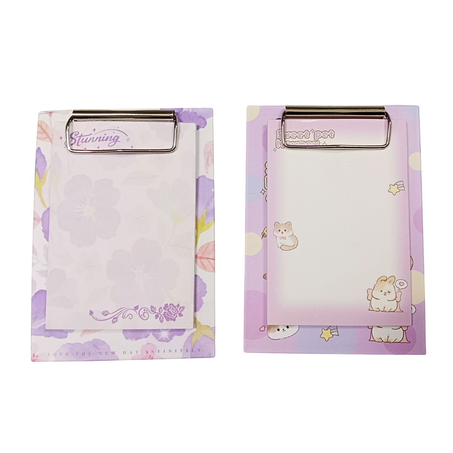 A05-25 Newest Design Desktop Stationery Set Wholesale Free Sample Flower Printing Self-Adhesive Paper Memo Sticky Note Pad