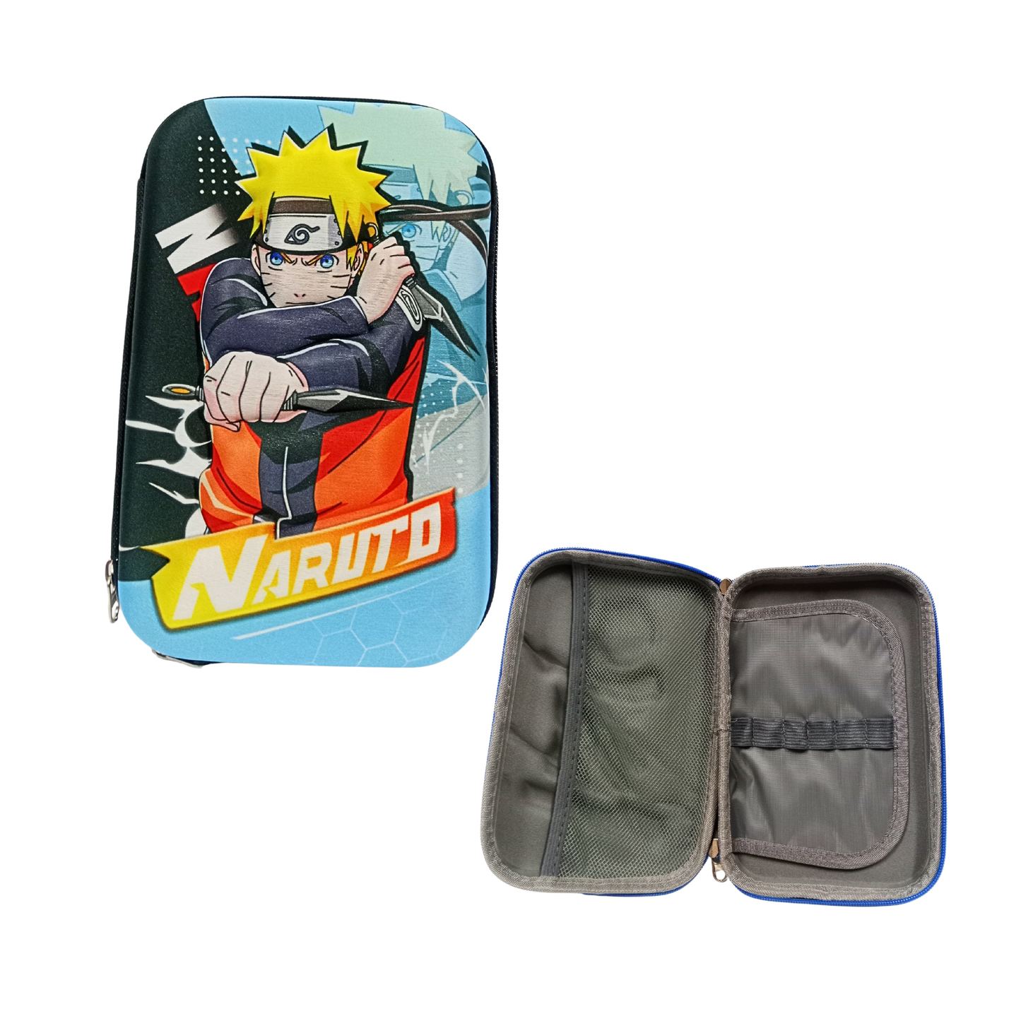 188923 New Kids Designer Cute Premium Stylish Multipurpose Naruto Pencil Box Pencil Case Large Capacity Hardtop Eva Pouch Organizer For Girls And Boys