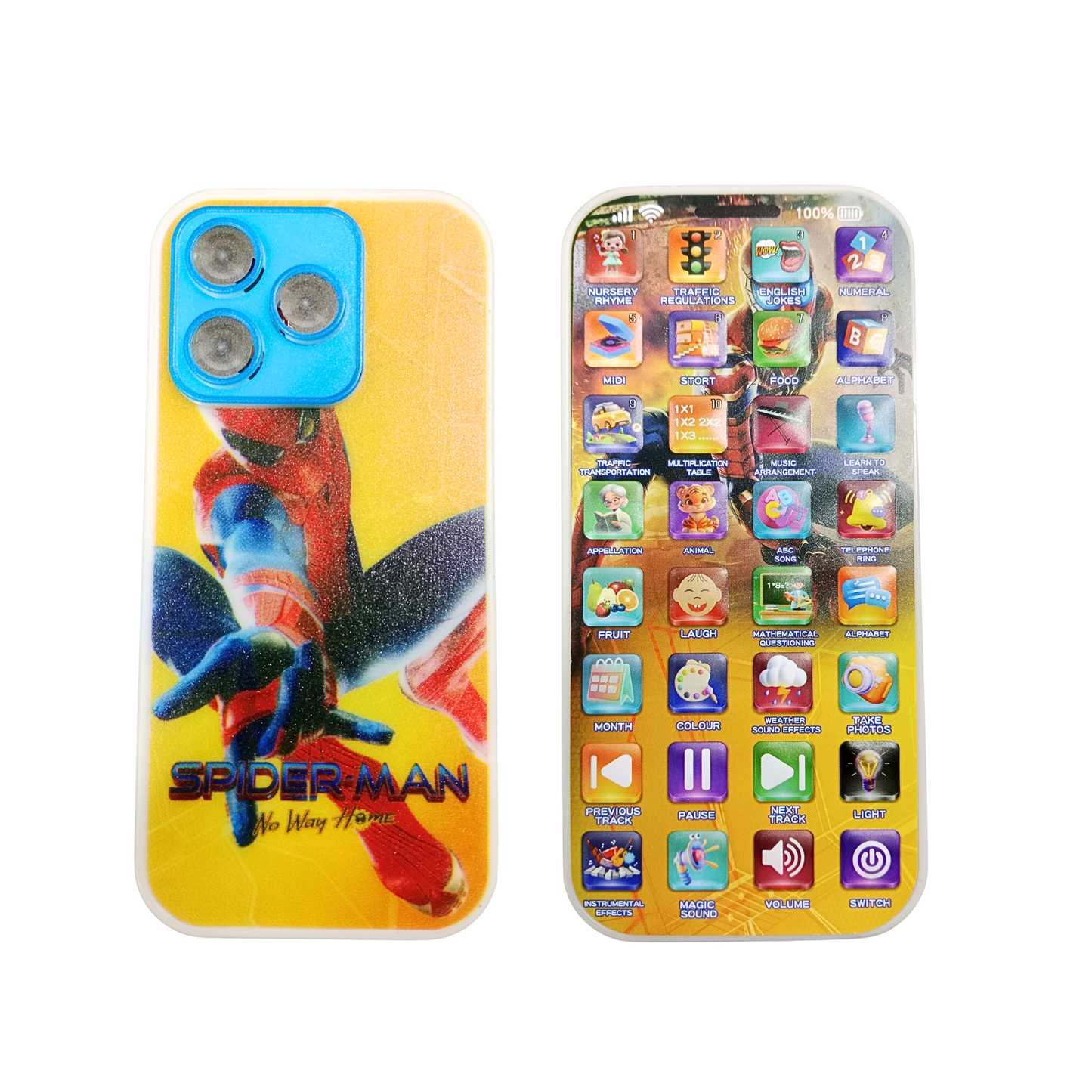 20358 Educational Mobile for Kids Rechargeable 24 Modes Talking Baby Smart Phone Mobile Toy for Kids
