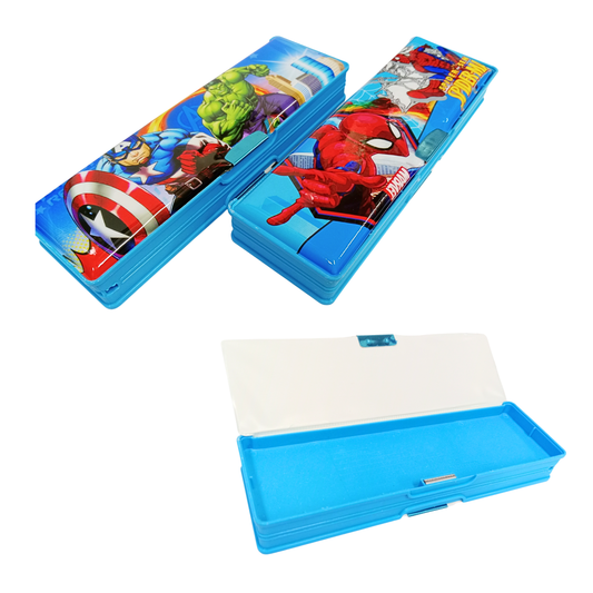 AC-90 Pencil Compass Box for girls and boys {Random Design}