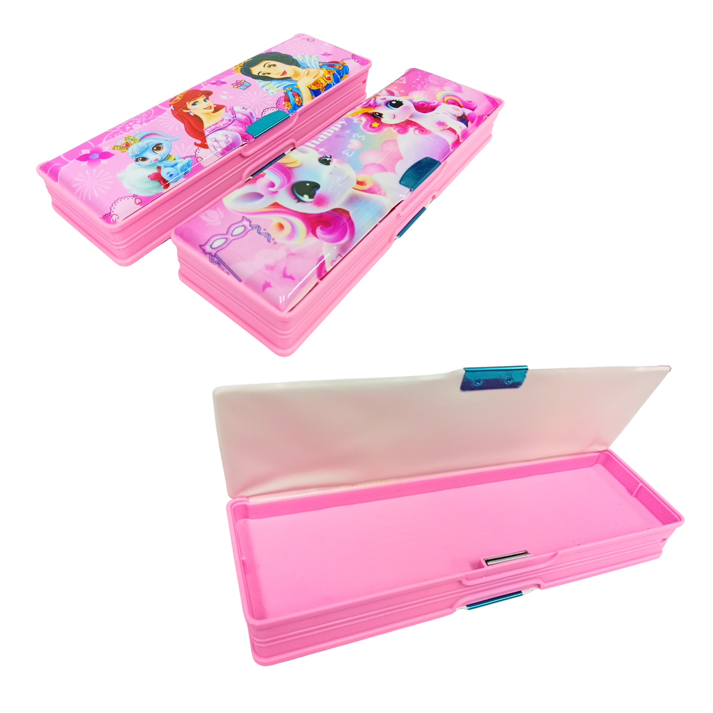 AC-90 Pencil Compass Box for girls and boys {Random Design}