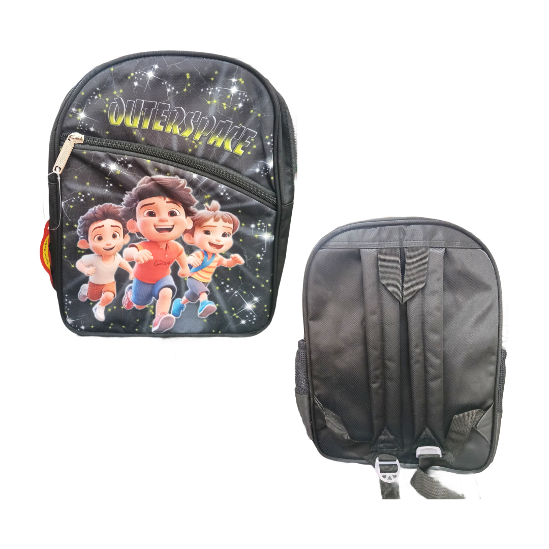20413 School Bag for Boy & Girl Durable Zipper & Stitching 3 Compartment Water Resistant Spacious Kid's School Backpack Size=33*24*15Cm