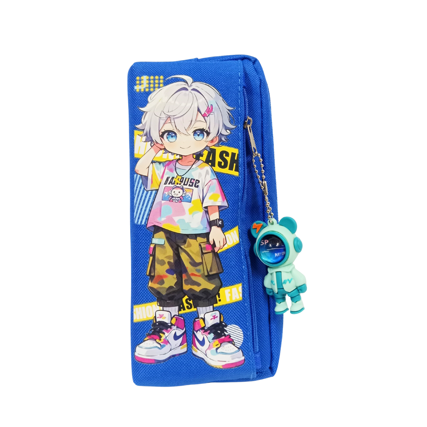 50068 Pen Bag Canvas Pencil Case Student Stationery Gift for Kids {Random Design}