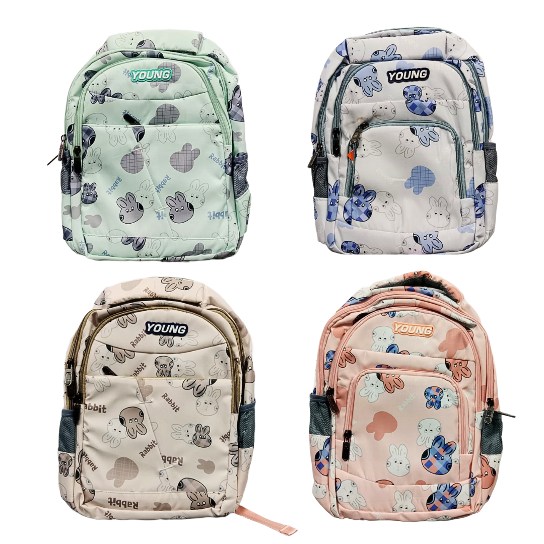 20416 Stylish & Trendy Water Resistant Hi Storage School Collage Travel Backpack Bag for Boys & Girls {4 Compartment} Size=40*25*17Cm {Random Color}