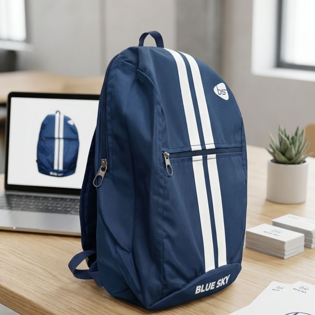 20459 School bag for all students above  with 2 compartment, Water-Resistant, Durable, and Stylish {Multicolor} Size=41*27*13Cm