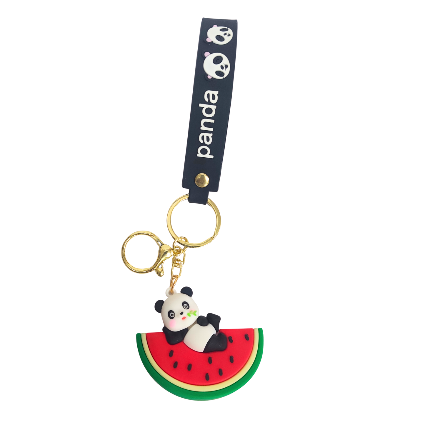 20584 Cute Panda and Watermelon Keychain for Kids