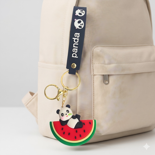 20584 Cute Panda and Watermelon Keychain for Kids