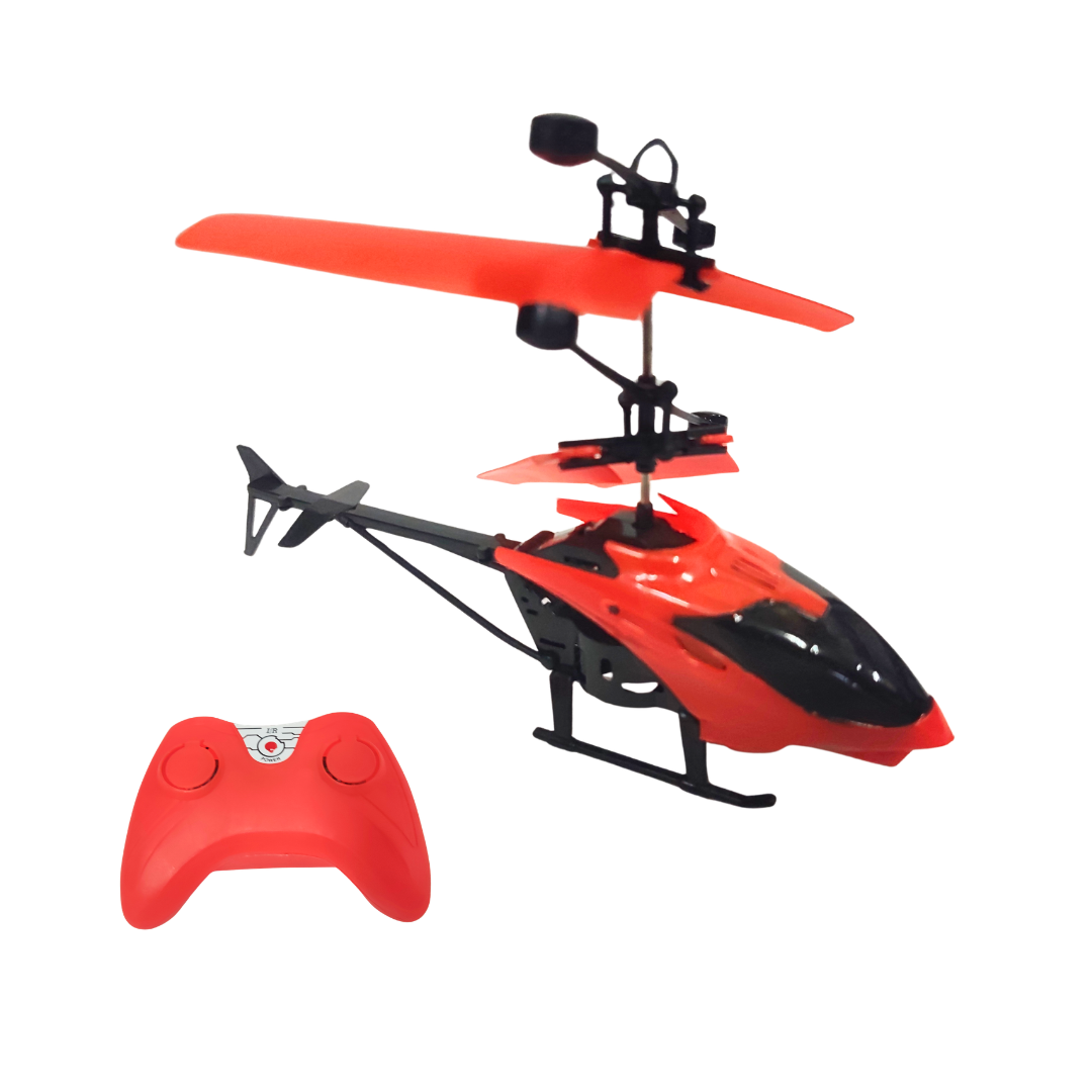 1545 Remote Control Helicopter for Kids - Rechargeable 2-Channel RC Flying Toy with LED Lights & Gyro, Indoor Flying Drone Helicopter, USB Charging