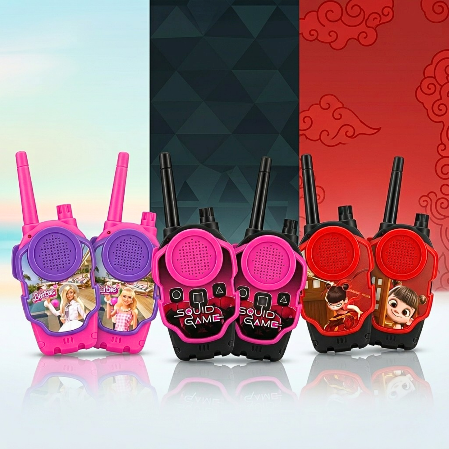 1568-11  {2 Pcs Set} Squid Game Kids Walkie Talkie {Random Design}