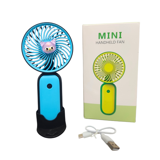 20091 Portable Mini Fan – Rechargeable Hand Fan, Handheld fan, Lightweight Design {Random Color}
