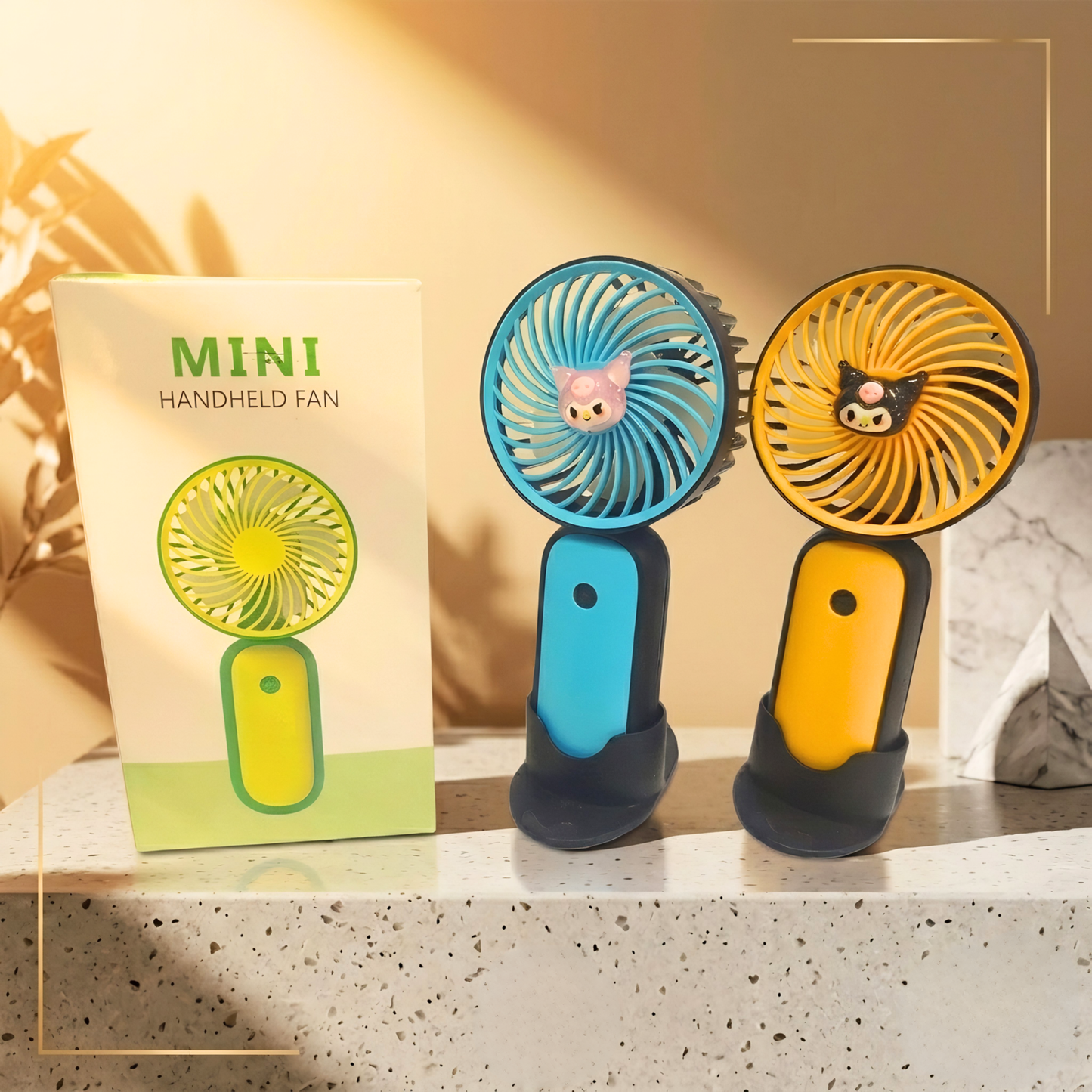 20091 Portable Mini Fan – Rechargeable Hand Fan, Handheld fan, Lightweight Design {Random Color}