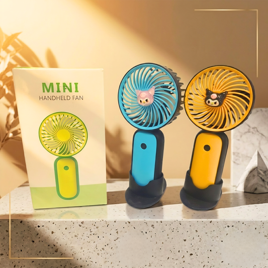 20091 Portable Mini Fan – Rechargeable Hand Fan, Handheld fan, Lightweight Design {Random Color}