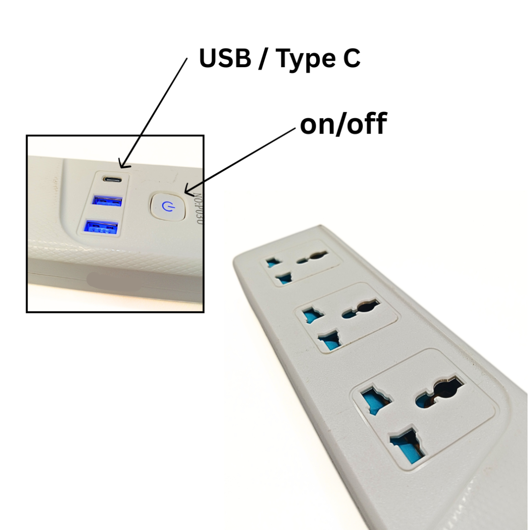 10427 GKK Multi Extension Socket 250V {3 plug}