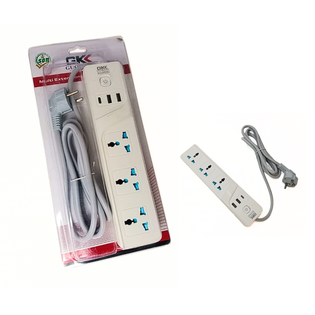 10427 GKK Multi Extension Socket 250V {3 plug}
