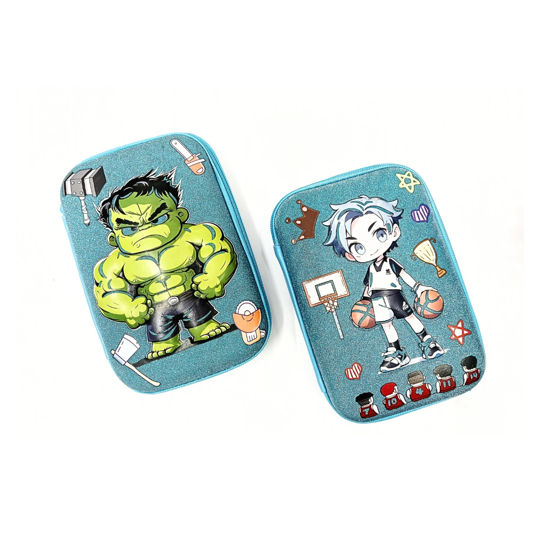 20100 Glitter Pencil Case with Compartments, Pencil Pouch for Kids, School Supply Organizer Pencil Box for Students