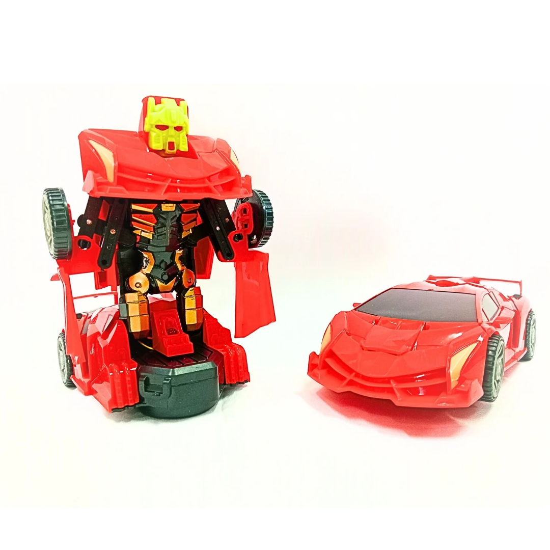 AK-819 Transformer Robot Car Toy Sports Car to Robot, Kids Action Figure Vehicle {Multicolour}