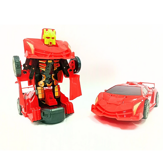 AK-819 Transformer Robot Car Toy Sports Car to Robot, Kids Action Figure Vehicle {Multicolour}