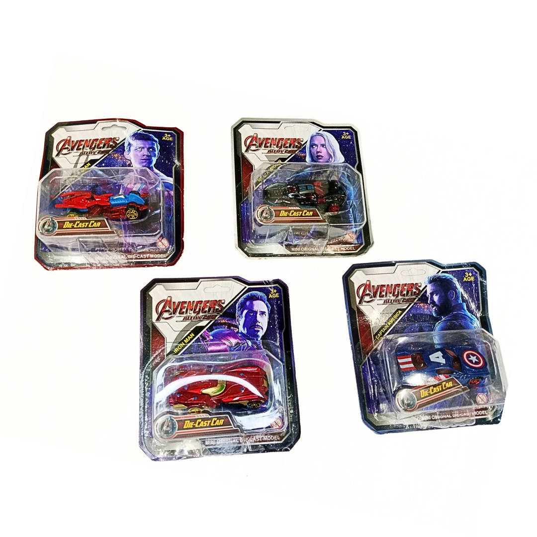 060-1 Diecast Metal Superhero Toy Vehicles Car {Random Design}
