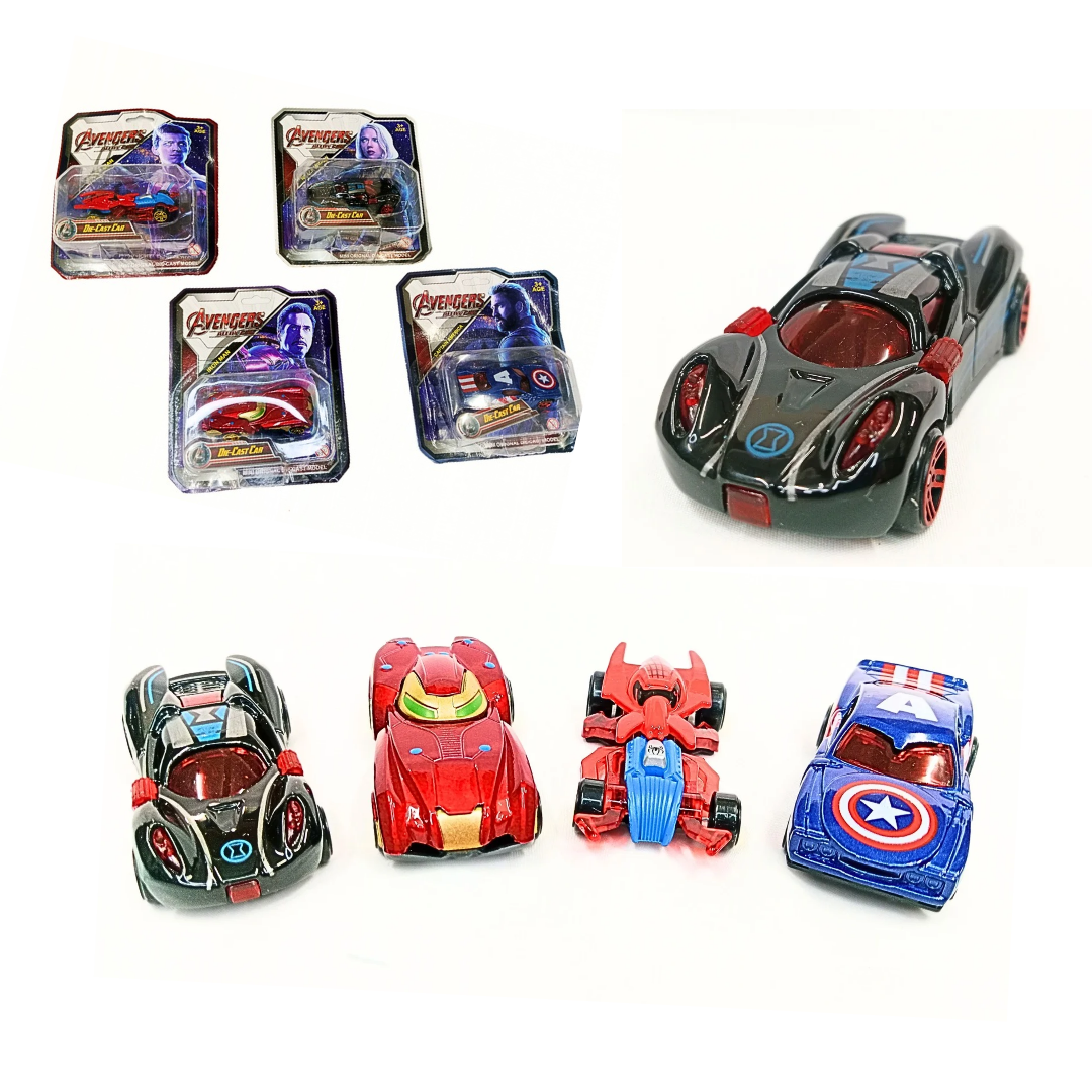 060-1 Diecast Metal Superhero Toy Vehicles Car {Random Design}
