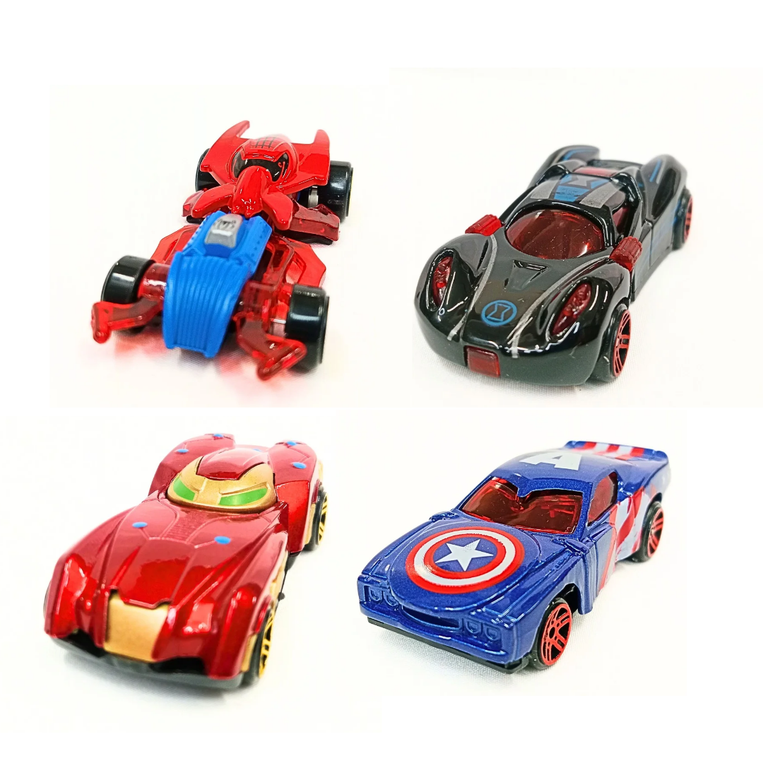 060-1 Diecast Metal Superhero Toy Vehicles Car {Random Design}