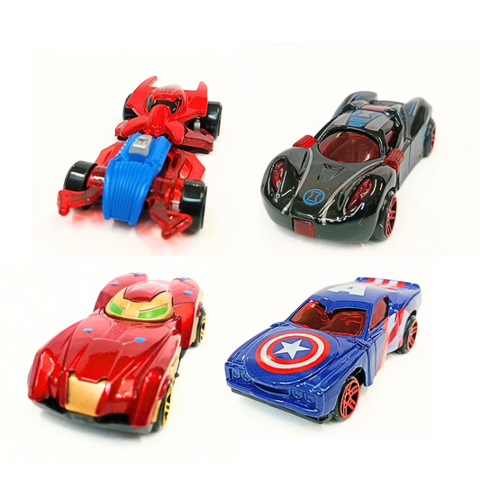 060-1 Diecast Metal Superhero Toy Vehicles Car {Random Design}