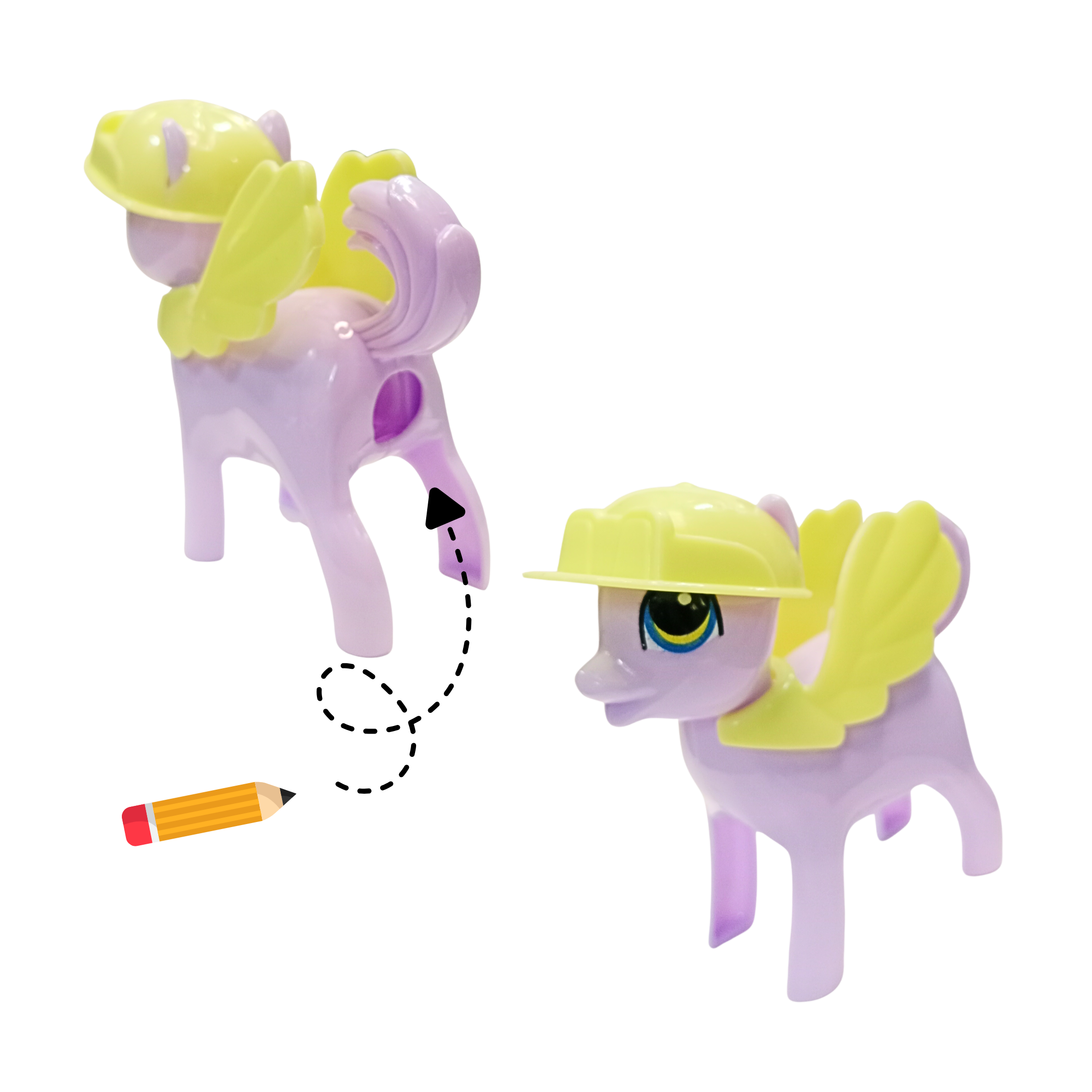 20511 KIDS Unicorn Horse Baby Fancy  Pencil SHARPENER High Quality Custom Color School Manual Single Hole Cute Animal