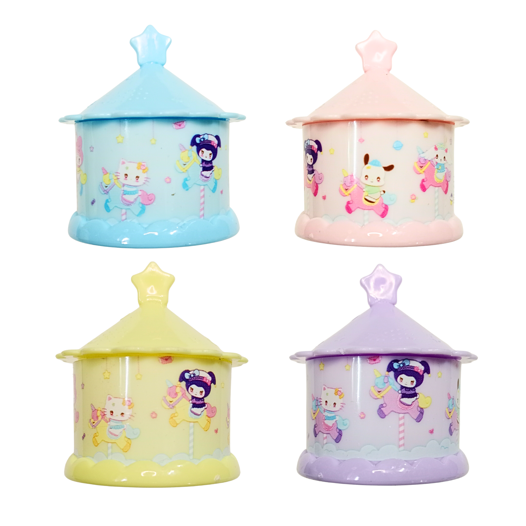 20513 Merry - Go Round Carousel Dual Pencil Sharpener milticolor