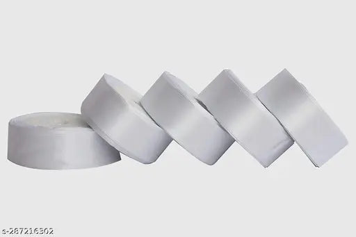 7501 ( 10 pcs ) 1/2 Inch.white Satten Ribbon