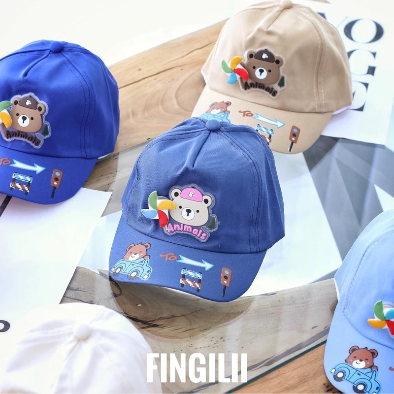 20103 Kids Baseball Cartoon Them Spinner Cap 3 to 5 Years Random Design