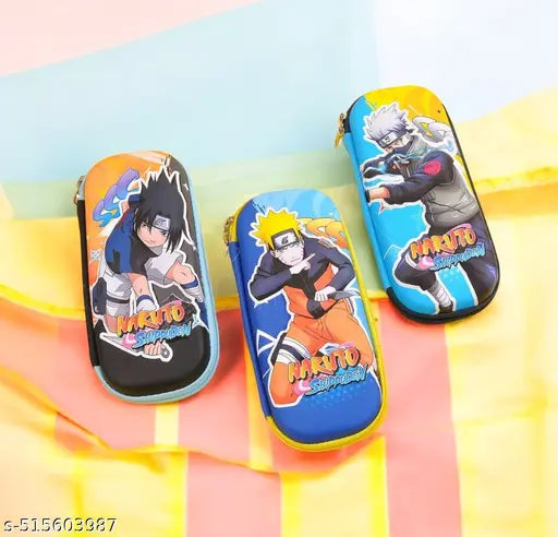 20193  3D Naruto pencil pouch Embossed Pouch {Random Drsign}