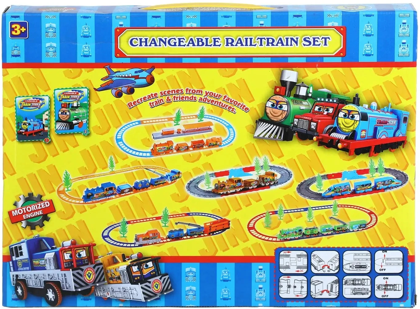 ZY-877-33KL Plastic Train Toy Set: Fun Toy for Kids | Super Express Train Toy for Kids  (1 Set)