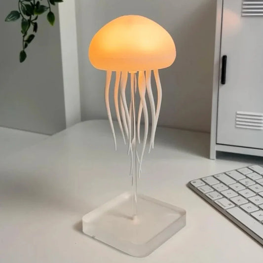 XD-009 Jellyfish LED Lamp with Dancing Legs,RGB Gradient Bedside Lamp with Voice Control