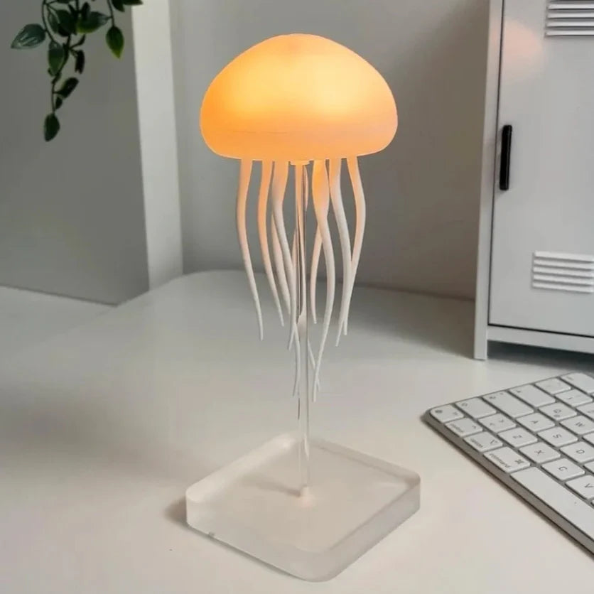 XD-009 Jellyfish LED Lamp with Dancing Legs,RGB Gradient Bedside Lamp with Voice Control